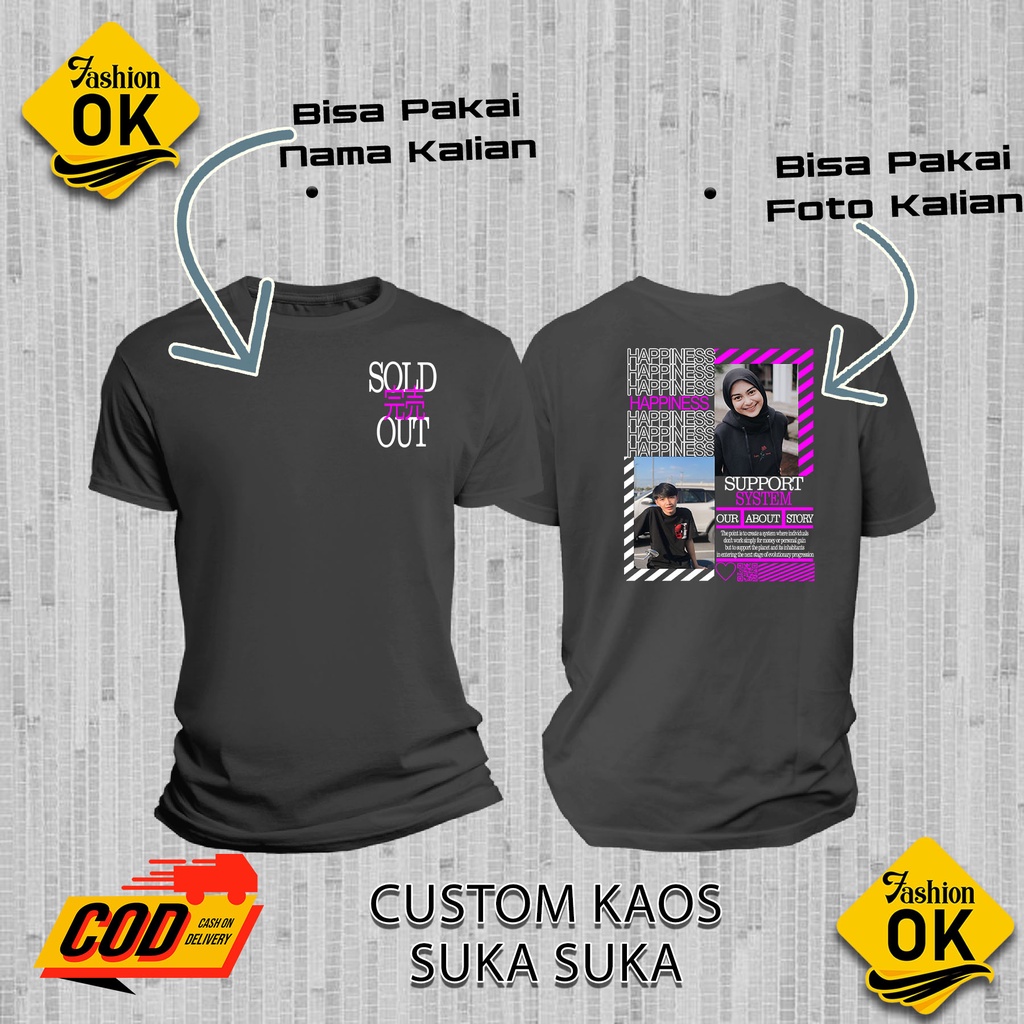 Kaos Custom Aesthetic / Kaos Bucin Custom