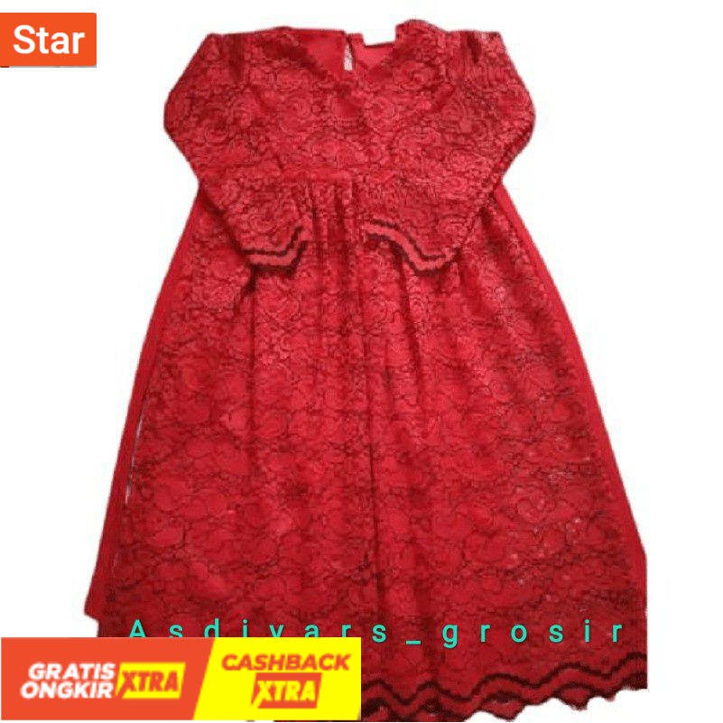 BAGUS PAKAIAN MUSLIM ANAK REMAJA TERLARIS Gamis brukat anak/brukat tutu anak