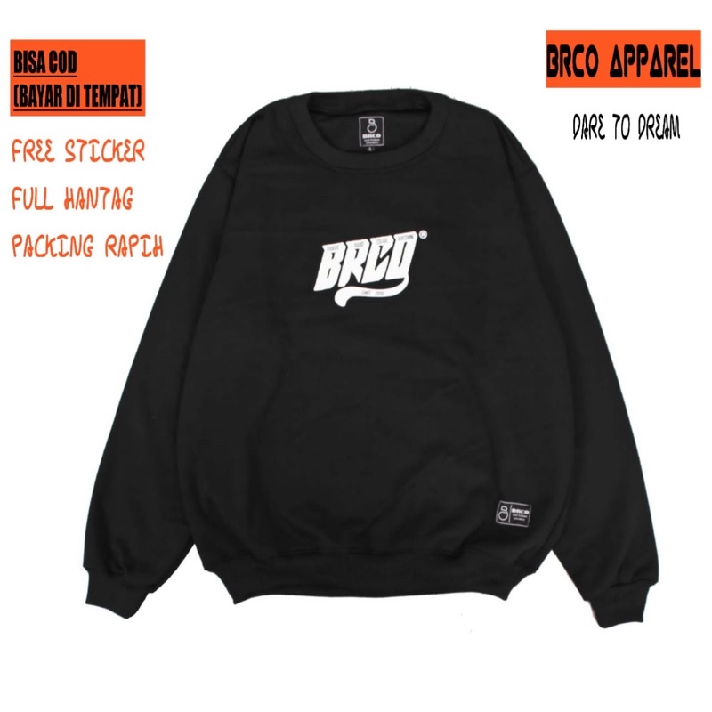 (BISA COD) BRCO SWEATER SWEATSHIT ORGINAL DISTRO PREMIUM