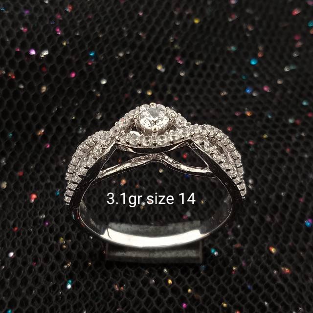 Cincin Emas 17 K - Putih 3.1gr Kadar 750 - 2905