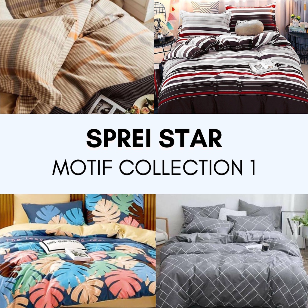 READY Sprei Katun Sprei Star Motif Collection 1 Sprei 180x200 Sprei 160x200 Sprei 120x200 Sprei 100x