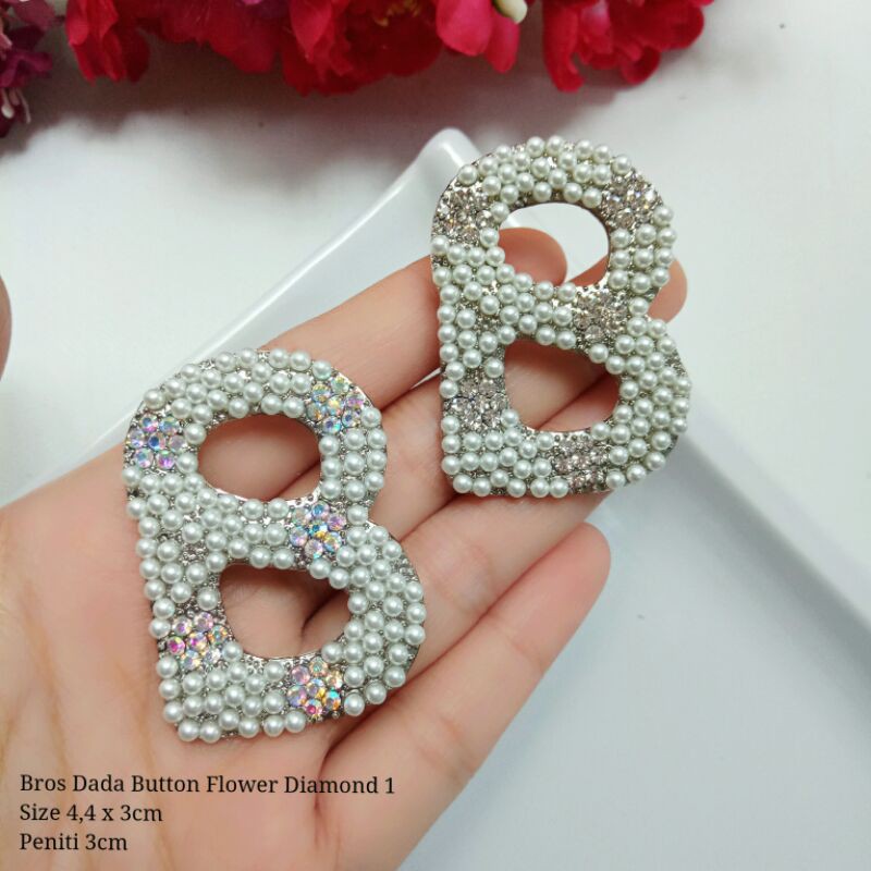 BROS BUTTONSCARVES KW (PART 3) BROS B-flower D1 silver