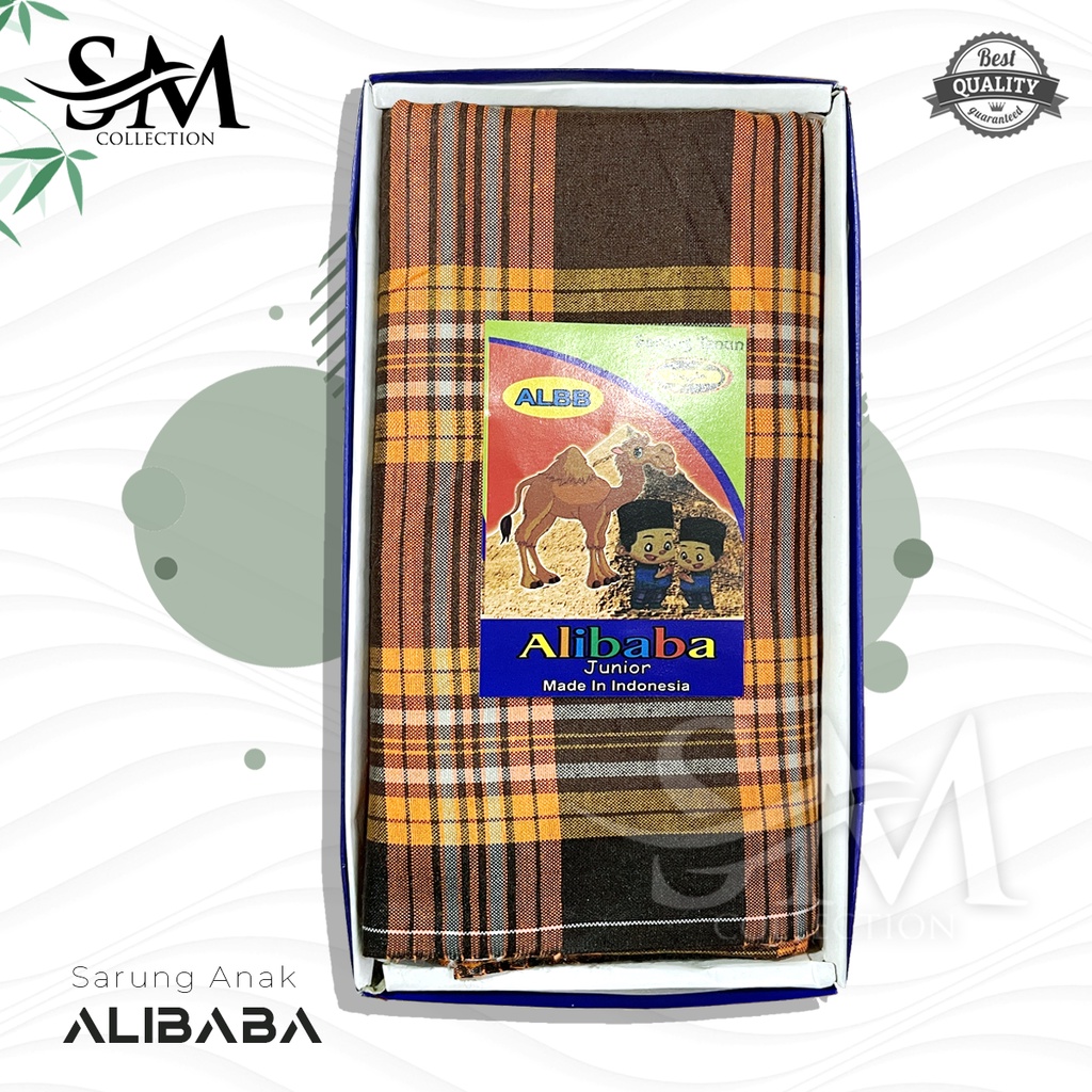 Sarung Tenun Anak Alibaba Motif Kotak