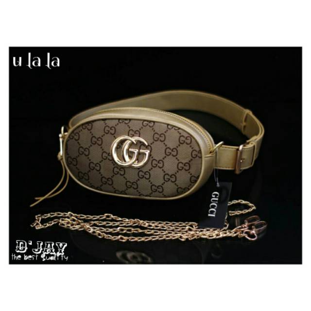  Tas Selempang Gucci  Sylvie Mini Snapshot Camera Sling Bag 