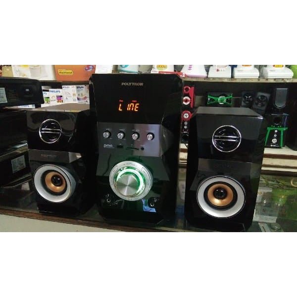 SPEAKER AKTIF POLYTRON PMA 9502 / PMA 9522 SPEAKER BLUETOOTH ( KAROKE + RADIO FM )