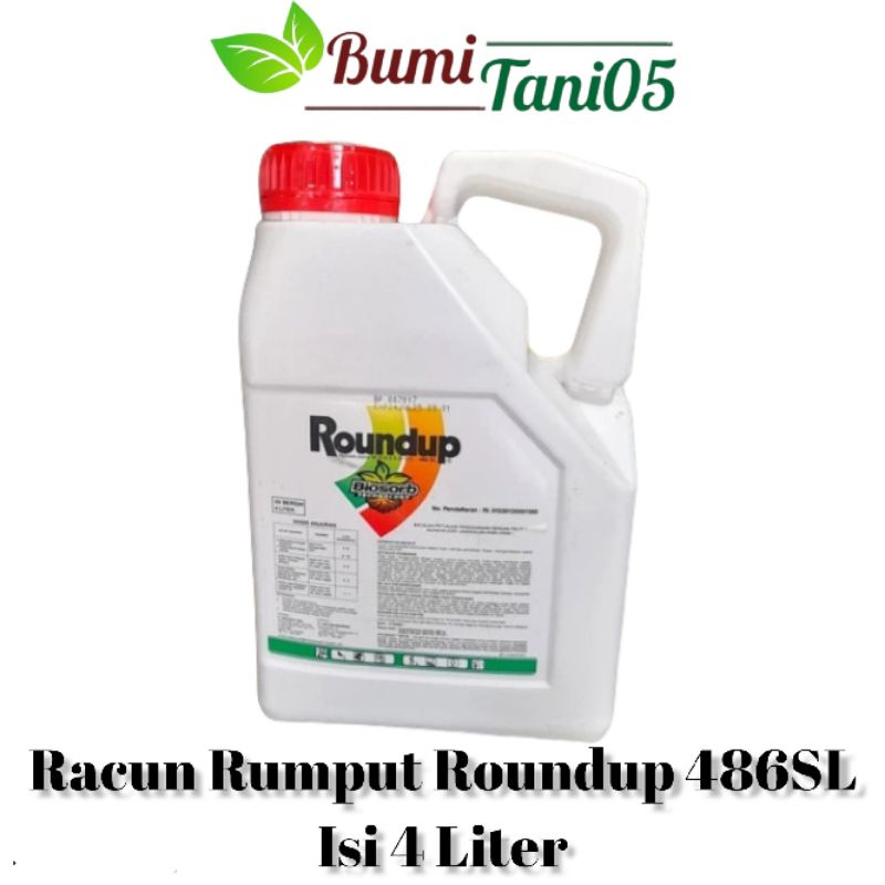 Racun Rumput Herbisida Roundup 486SL 4 Liter/Pembasmi Gulma