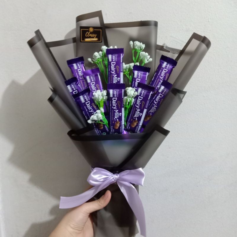  Snack  Bouquet Coklat Cadbury Kitkat Bucket Bunga Buket  