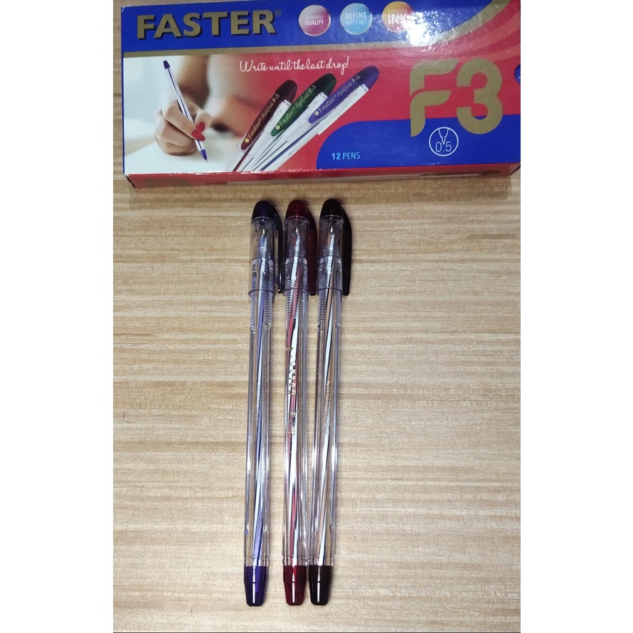 

BOLPOIN FASTER F3 0,5 HITAM
