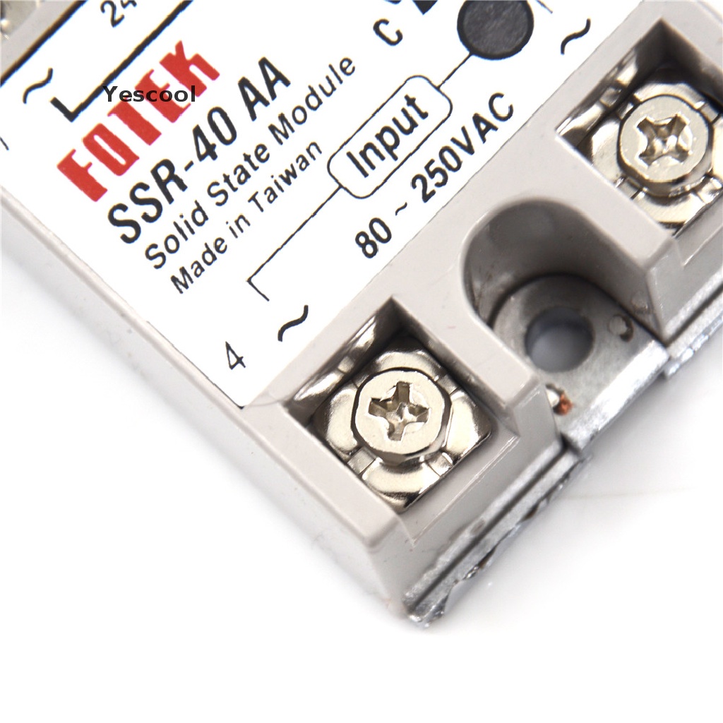 Relay state solid state SSR-40AA-H 40A actually 80-250V AC Ke 90-480V AC SSR 40aaa