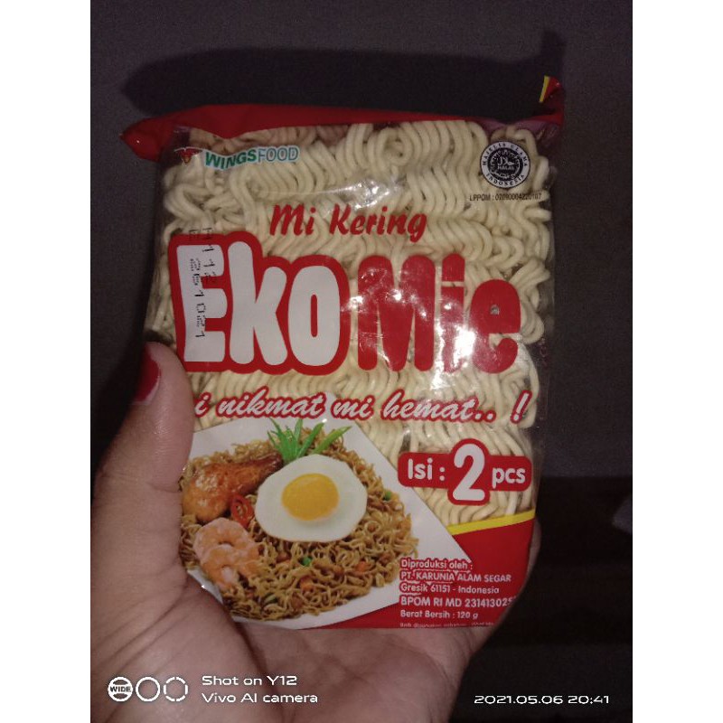 Eko Mie / Mi Burung Dara / 1 bungkus isi 2 mi