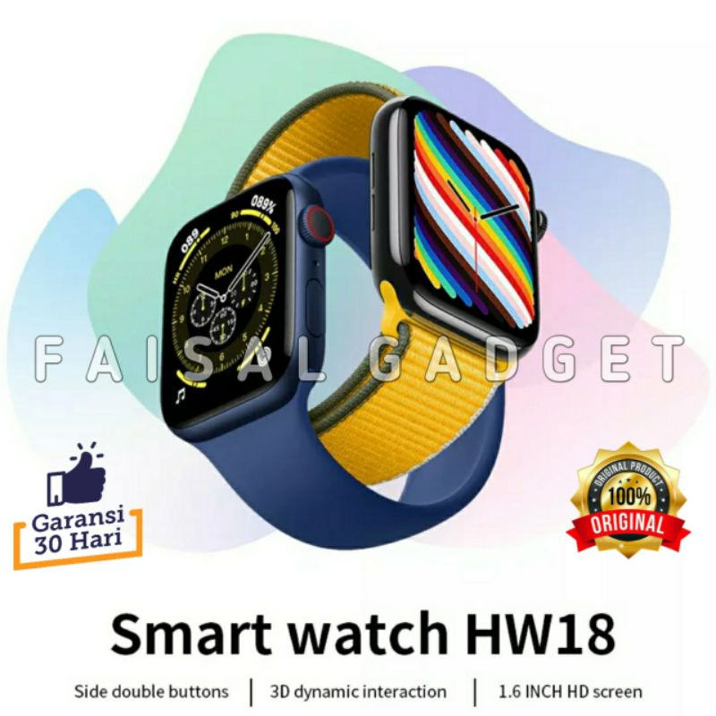 SMARTWATCH IWO HW18 HW19 ORIGINAL WATCH 6 SERIES 6 40MM 44MM BISA TELPON DAN CUSTOMIZE FOTO Faisalga