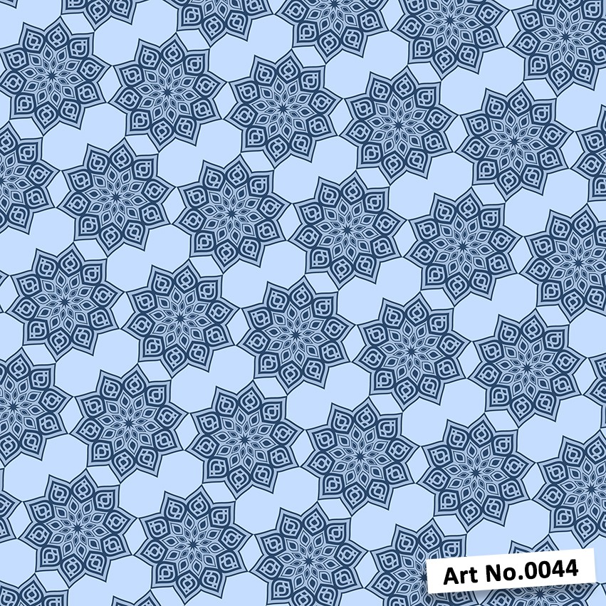 

Art No. 0044 - Bahan Tas Spon Bercorak - BLUE SMALL PATTERN ART