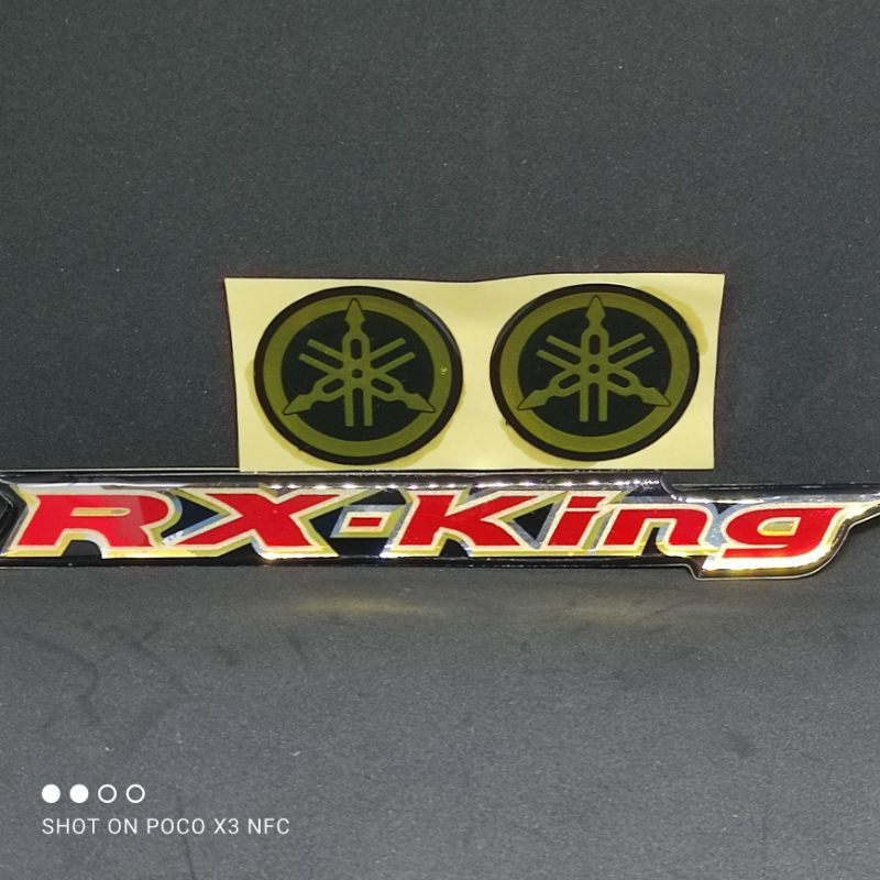 emblem rx king 1 set stiker timbul