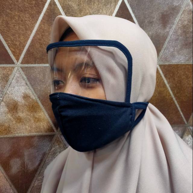 Masker mask face shield hijab anak dan dewasa non hijab Masker mask face shield hijab anak dan dewasa non hijab