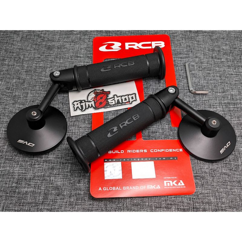 RCB Spion Jalu Bulat Plus Handgrip RCB RACING BOY HG55 Original Universal Motor scoopy nmax aerox fazzio genio mio beat vario 150 new vespa matic vario freego mio m3 mx king grand filano scoopy r12 vega vespa sprint primavera lx