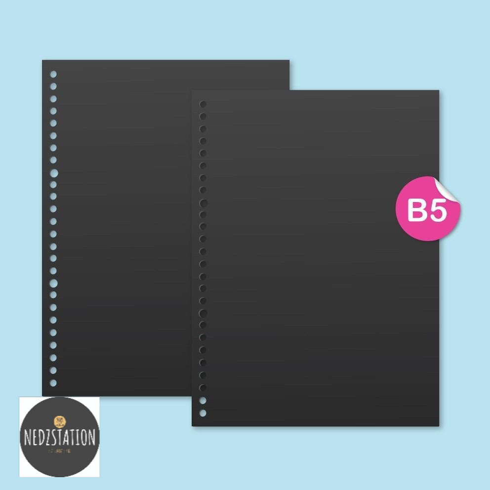 

Loose Leaf B5 Black Paper