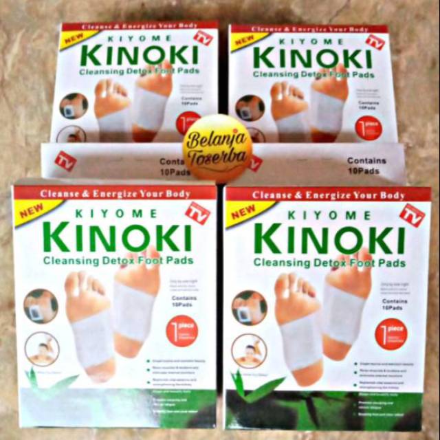 1 Box Kinoki Putih Herbal isi 5 pasang / Koyo Kaki Kinoki Original / Detoks Kaki