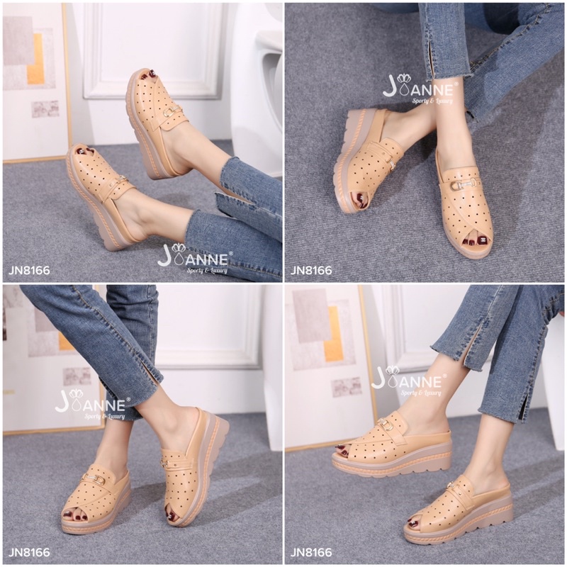 [ORIGINAL] JOANNE Slop Wedges Shoes Sepatu Wanita #JN8166