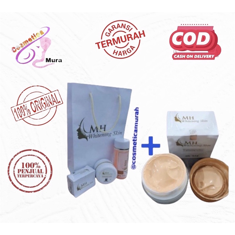 original BPOM - - mh miracle -- Mh whitening skin original -- Mh skincare -- cream wajah Mh