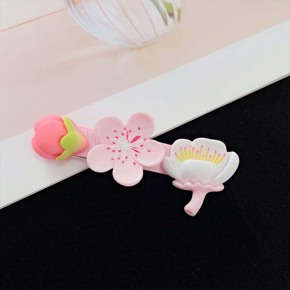 Agustinina Bunga Jepit Rambut Hadiah Segar Elegan Kuncup Wanita Hiasan Kepala Aksesoris Rambut Duckbill Klip Perhiasan Hiasan Hair Clip