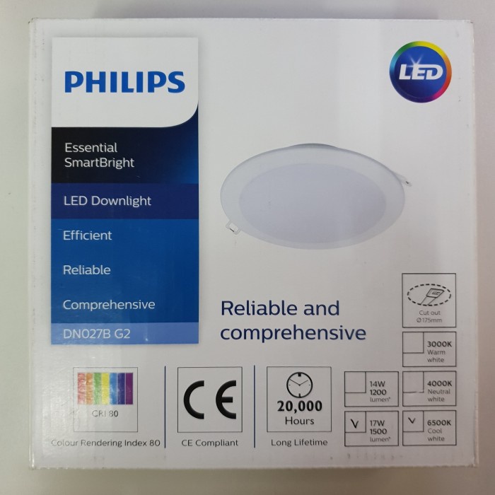 ELEKTRONIK LAMPU LAMPU DOWNLIGHT LED PHILIPS DN027B 17W ORIGINAL-PROMO-SALE