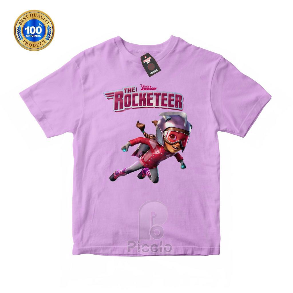 (FREE NAMA) BAJU KAOS ATASAN ANAK MOTIF KARAKTER THE ROCKETEER Bahan COTTUN
