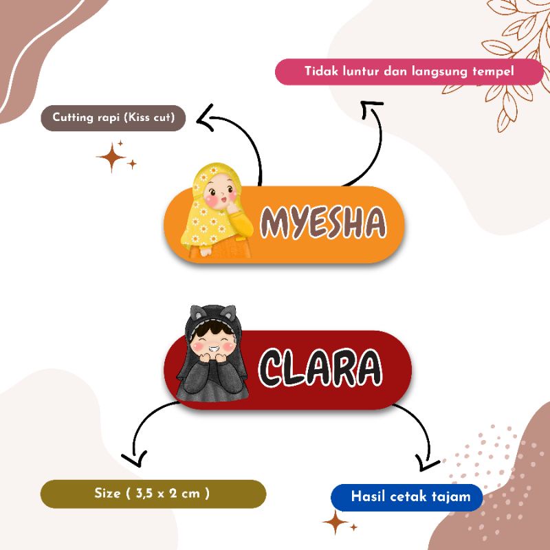 

STICKER LABEL NAMA ANAK