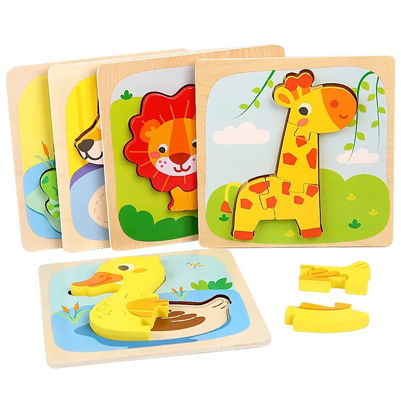 Mini Chunky Puzzle Ver 3 Puzzle Kayu Wooden Puzzle Anak Puzzle 3D Puzzle Mini Mainan Balita Mainan Edukasi