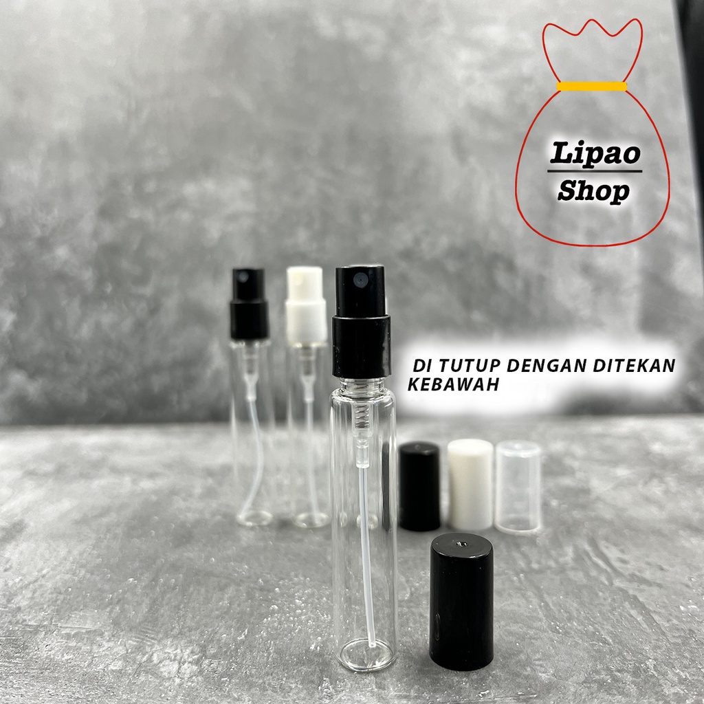 Vial Press 5ml Botol Kaca Spray Sample Parfum Decant - HAND EASY PRESS Model Press Tangan