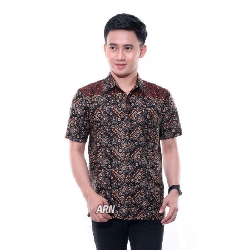 Hem batik lengan pendek dan Hem batik anak lengan pendek size jumbo M L XL XXL 3XL 4XL 5XL