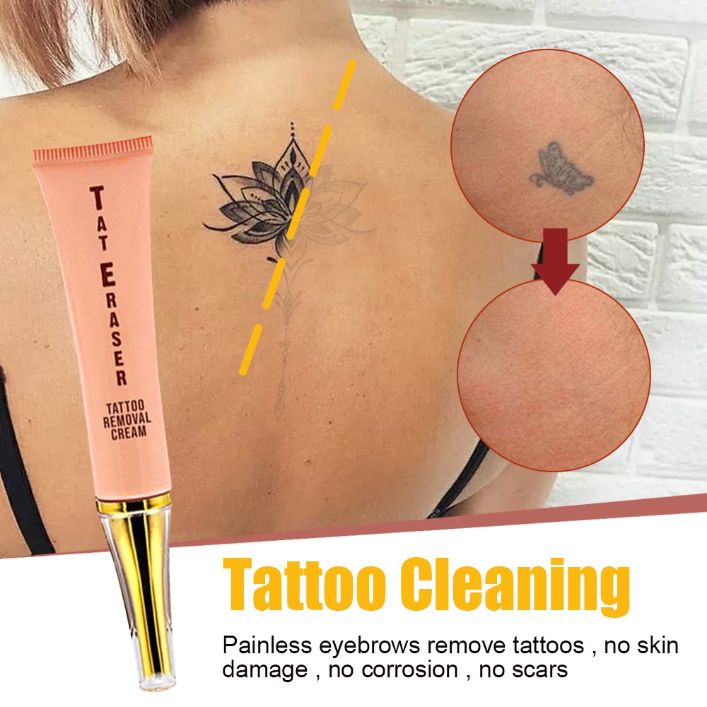【Tanpa Rasa Sakit】Cream Krim Penghilang tatto tato removal Obat Penghilang Penghapus Tato Tatto Perm