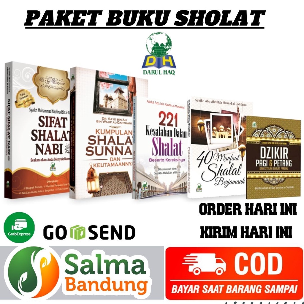 Buku Sifat Sholat Nabi - Tatacara Sholat Nabi - Darul Haq - Paket 5 Buku
