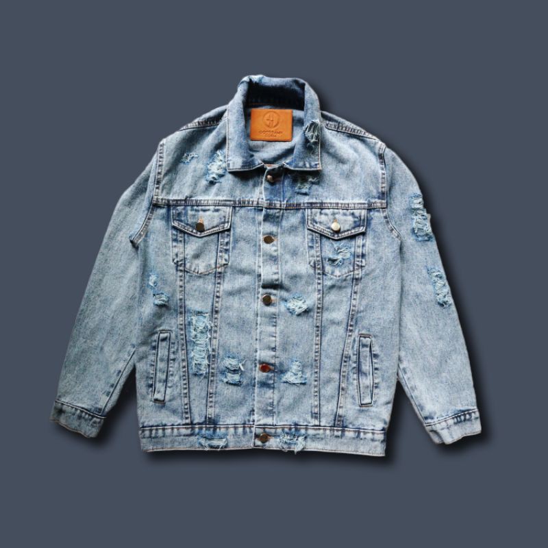 DENIM JACKET / JAKET DENIM / JAKET JEANS WASHED - BLUE ACID