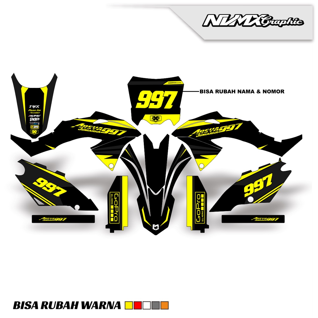 DECAL KLX BF SUPER GLOSY/DOFF DESAIN CUSTOM