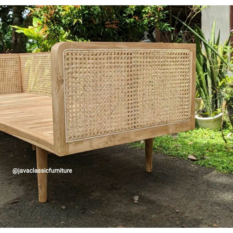 BANGKU 3 SEATER ROTAN KAYU JATI MINIMALIS VINTAGE RETRO SOFA TV SCANDINAVIA ANTIK FINISHING BLEACHING FURNITURE JEPARA-3