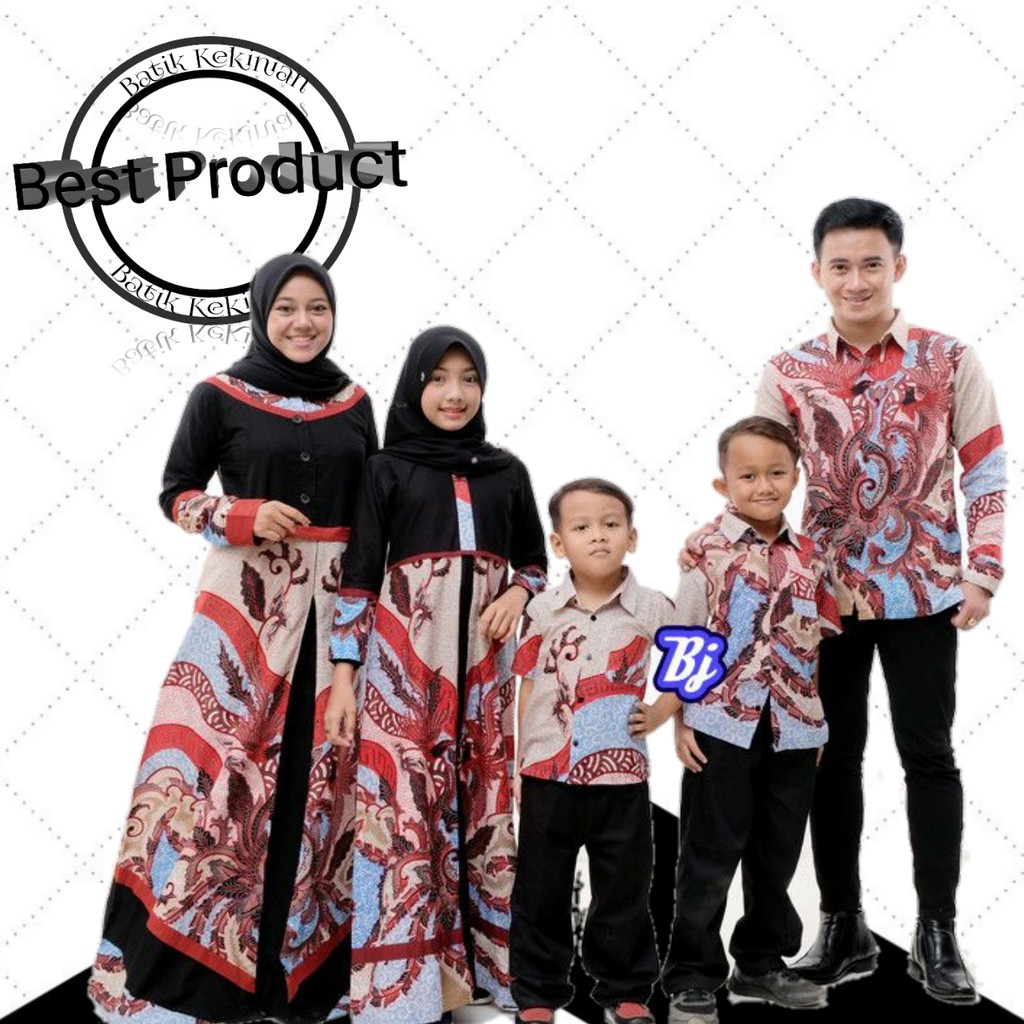 Seragam Batik Keluarga Terbaru 2021 Sarimbit Batik Lebaran