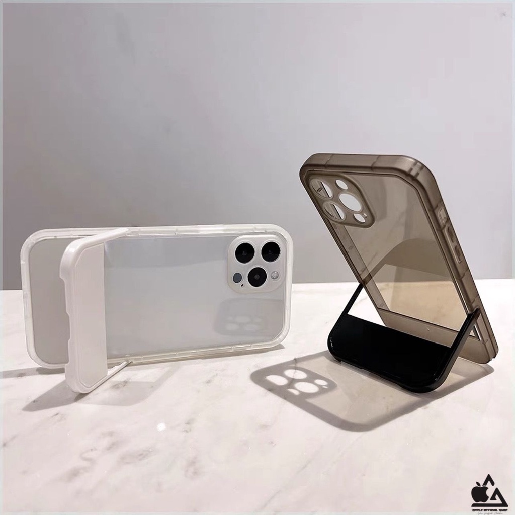 Softcase Korean Candy Chair Standing iPhone 12 PRO MAX 11 PRO MAX X XS 7 7+ 8 8+ SE 2 3 Soft Clear Case Bening Transparan  KOREAN SILIKON MEWAH Camera Kamera Protection