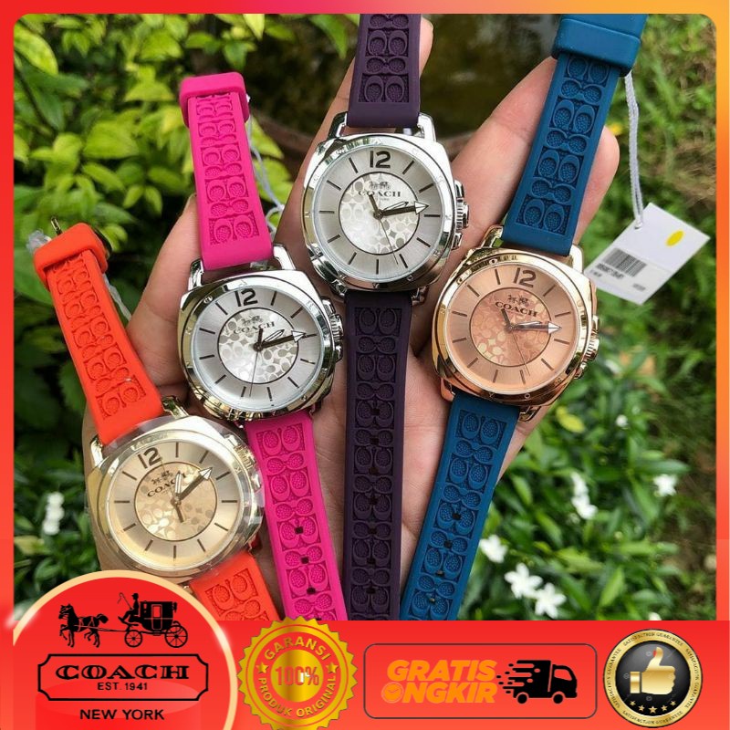 JAM TANGAN WANITA RUBBER COACH