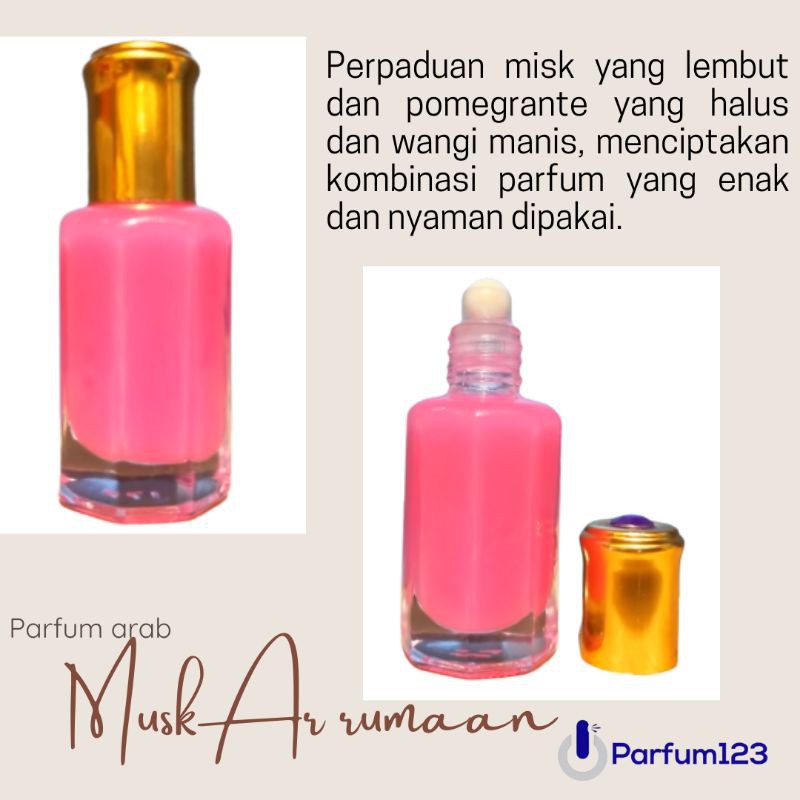 Best seller  Musk Ar Rumaan - thaharah ruman roman - misk thaharah pink - parfum arab