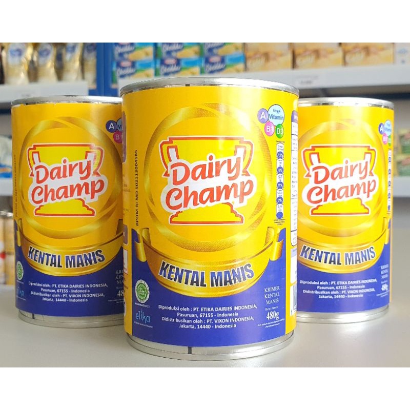 

Dairy Champ 500Gr / Susu Kental Manis Dairy Champ / SKM DairyChamp 500Gr