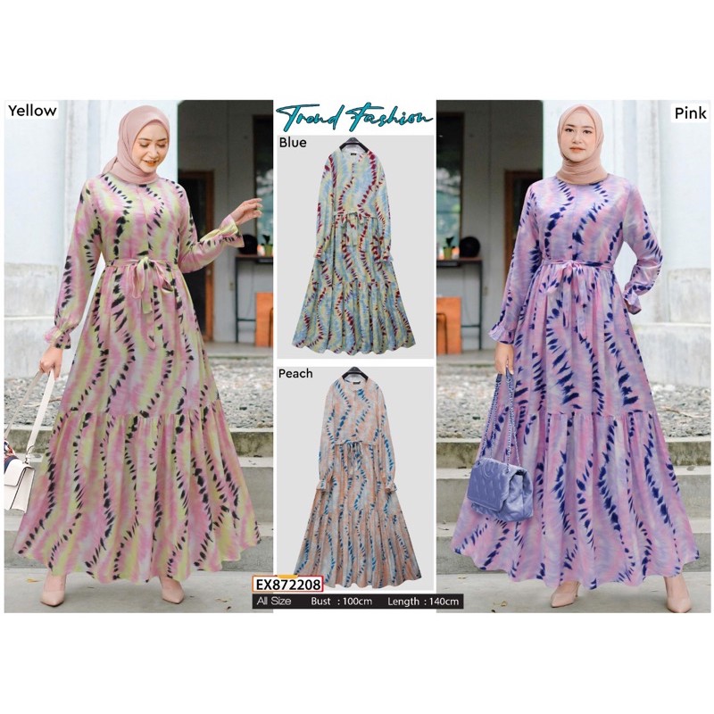 Gamis Rayon Tie Dye Extu EX872208 Original