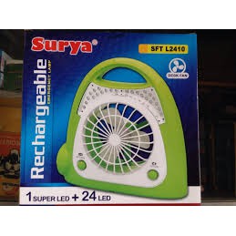 Surya Lampu Emergency Senter + Kipas Fan