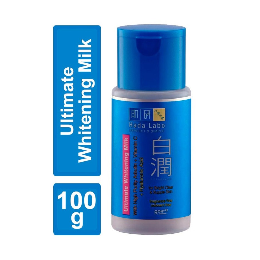 HADA LABO NEW LOOK ! Shirojyun Ultimate Whitening Milk 100ml / Shirojyun Milk Biru