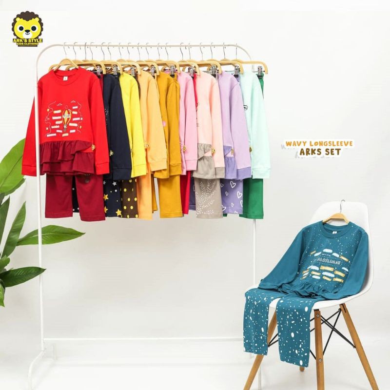 Set Tunik Wavy Ark's size 2 - 10 Tahun