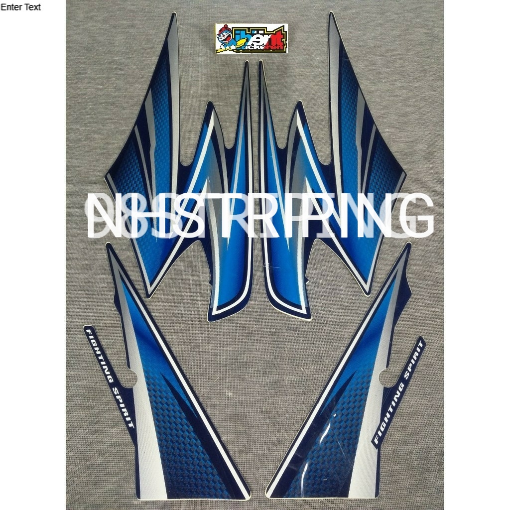 STRIPING RX KING BIRU  2003 STIKER LIS POLET ORI YAMAHA