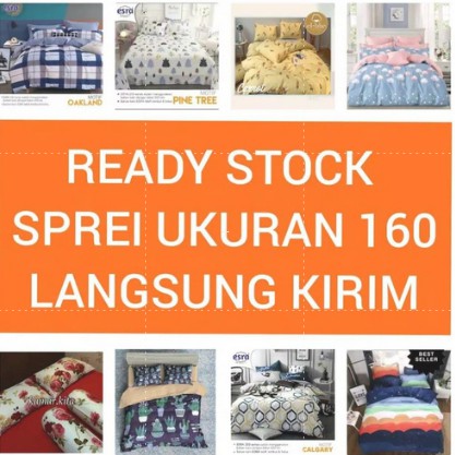 Katun Jepang  Minimalis Baru Sprei Ready Stock 160