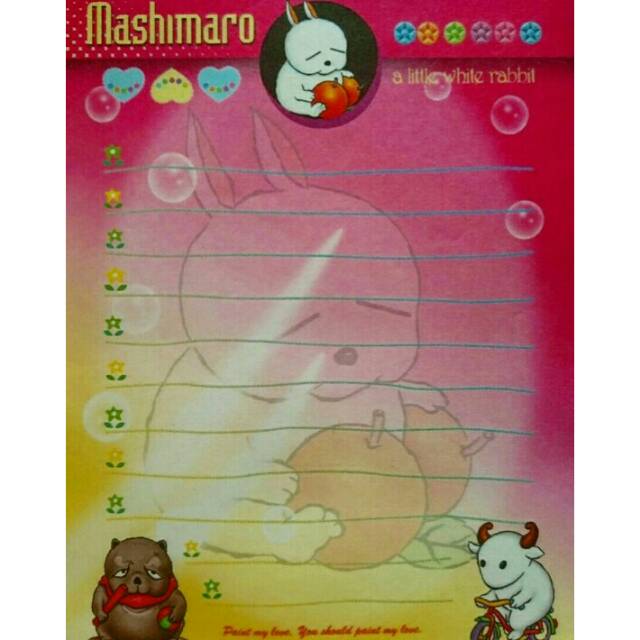 

Mashimaro Kertas Surat Karakter Lucu