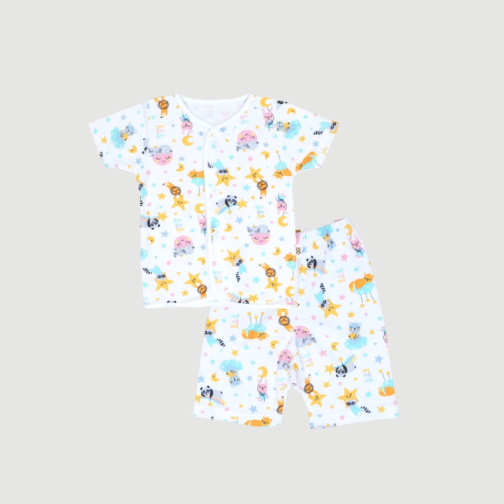 MOTIF TERBARU BONBINZOO SETELAN DREAMS OF ANIMALS BAJU PENDEK ANAK CELANA PENDEK ANAK MOTIF TERBARU 0 - 12BULAN