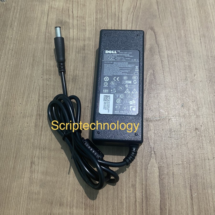 Adaptor Charger Laptop DELL D610, D620, D630 19.5v 4.62a 7.4*5.0mm