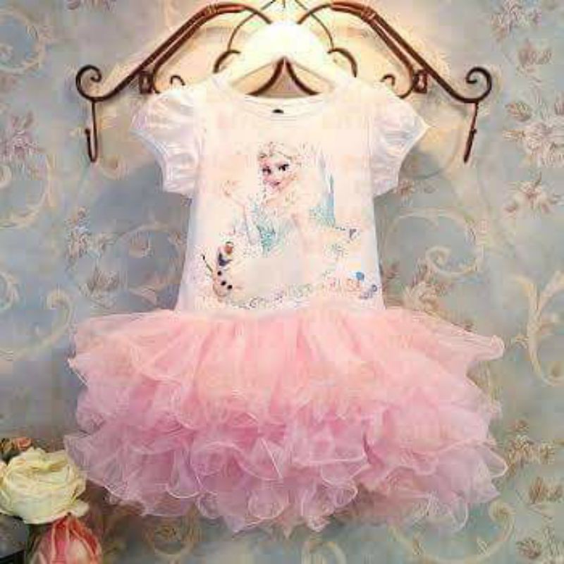Frozen tutu pink dress/ frozen tutu dress
